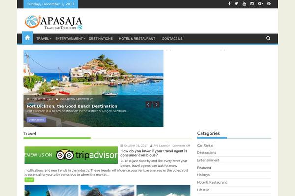 Pravda theme site design template sample