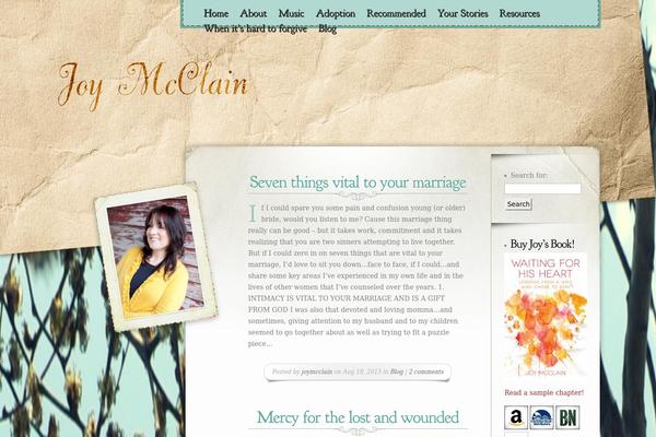 Memoir theme site design template sample