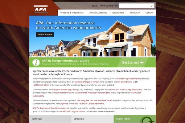 Apa theme site design template sample