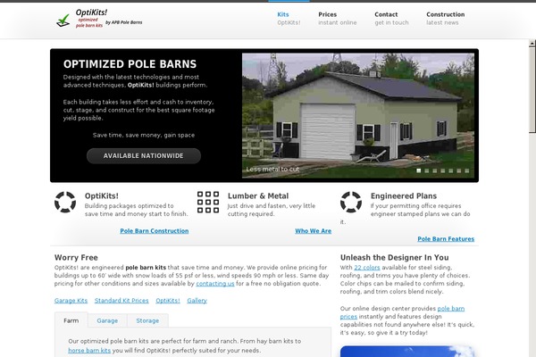Spark theme site design template sample