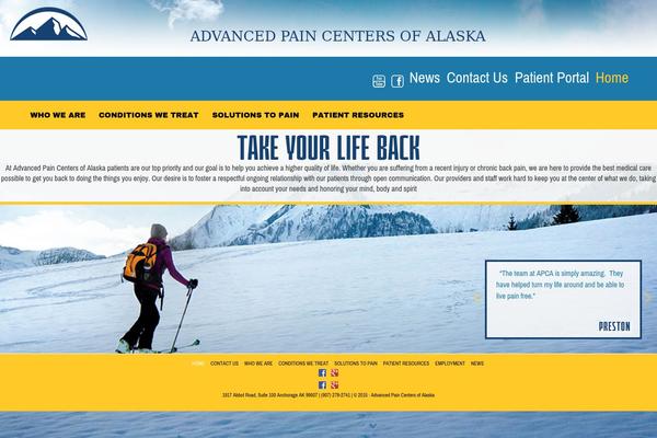 Latitude theme site design template sample