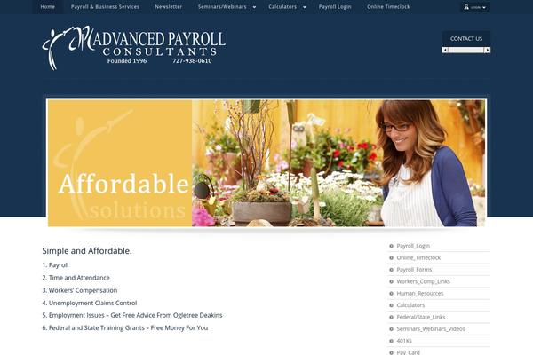Libra theme site design template sample