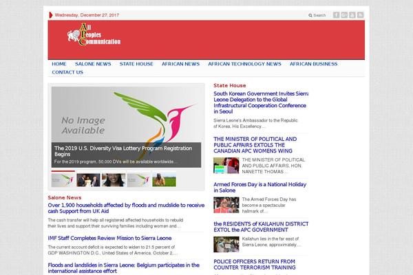 Site using Gabfire Widget Pack plugin