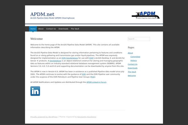 Expound theme site design template sample