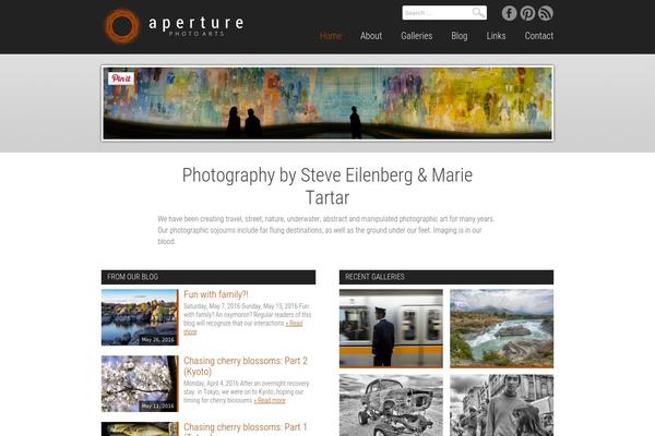 Aperture theme site design template sample