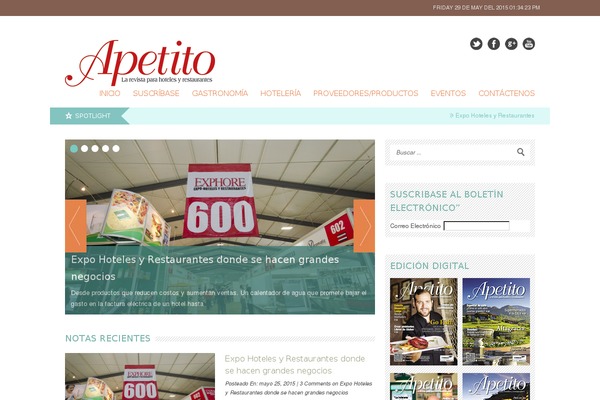 apetitoenlinea.com site used Newstar