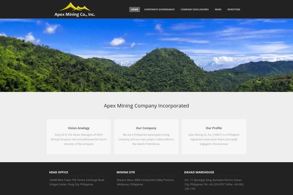 Adamos theme site design template sample