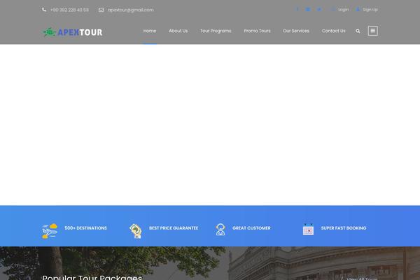 TravelTour theme site design template sample