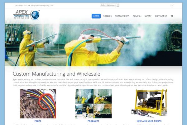 apexwaterjetting.com site used The7_v3.3.1