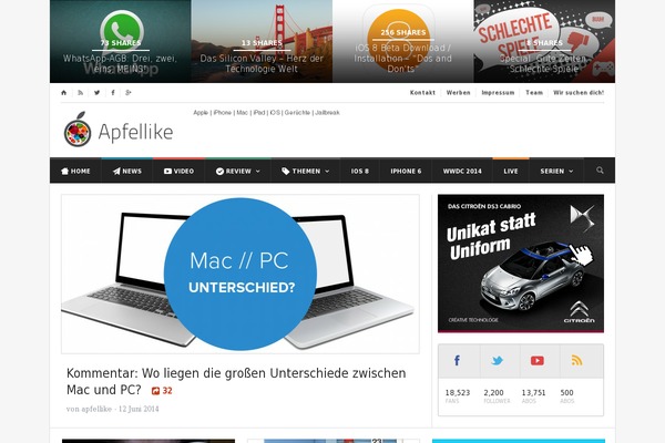 Site using Appful plugin