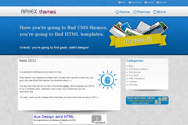 aphexthemes.com site used Wphx