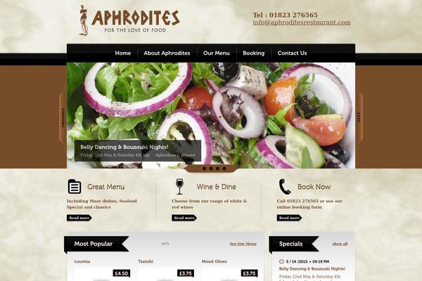aphroditesrestaurant.com site used Bordeaux