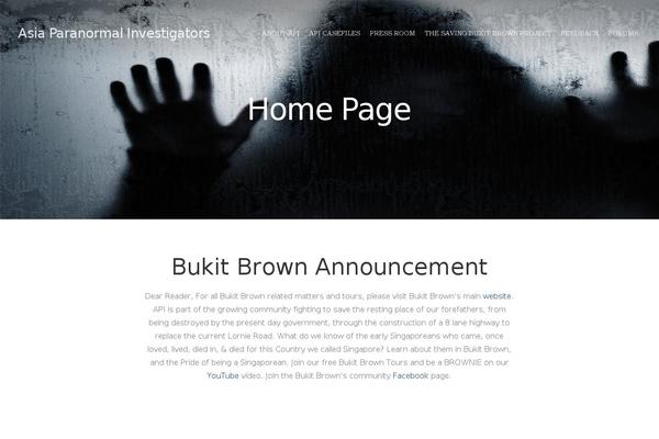 Site using Waving Portfolio plugin