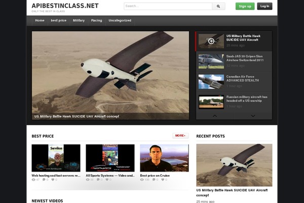 deTube theme site design template sample