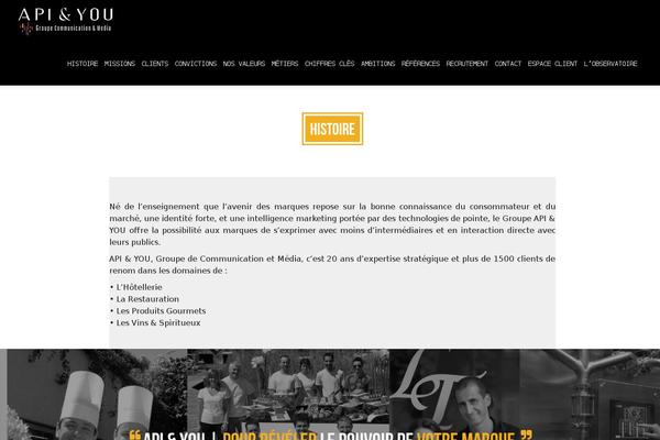 Jarvis theme site design template sample