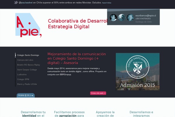 apie.cl site used Apie