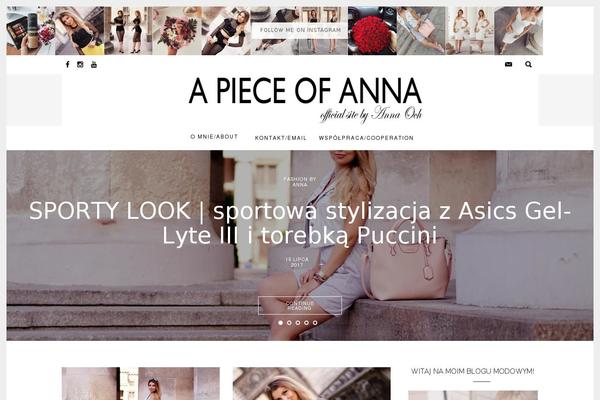 apieceofanna.com site used Perfectlythemed
