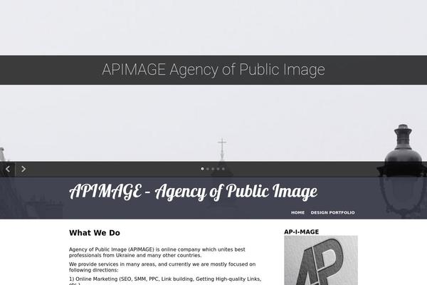 I Am One theme site design template sample
