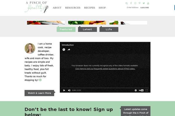 Site using Tasty-pins plugin
