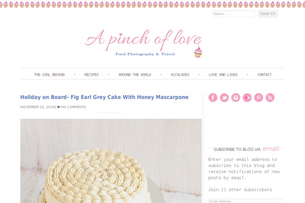 Sugar and Spice theme site design template sample