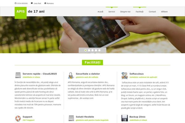 Megahost theme site design template sample