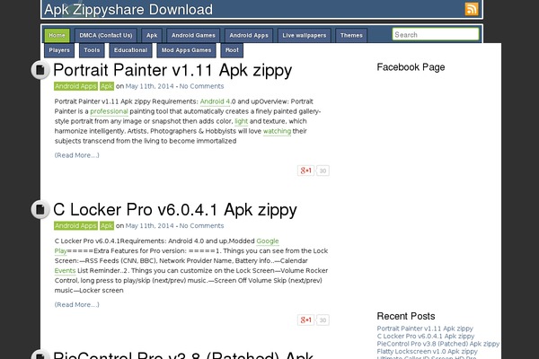 DroidPress theme site design template sample