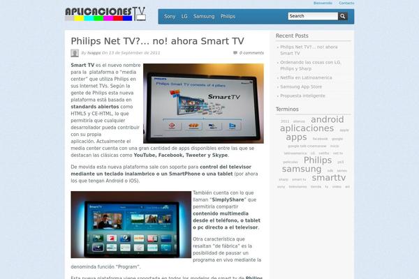 aplicacionestv.com site used Themetastico