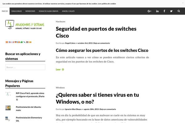 aplicacionesysistemas.com site used Simone