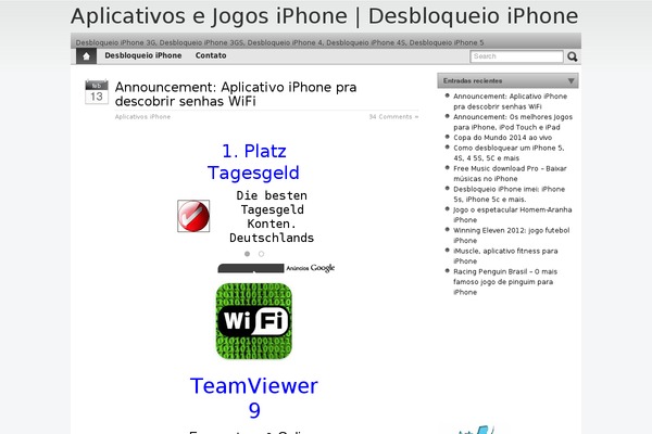 iBlog theme site design template sample