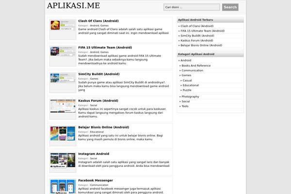 Do’a Ibu theme site design template sample