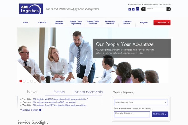 apllogistics.com site used Apl