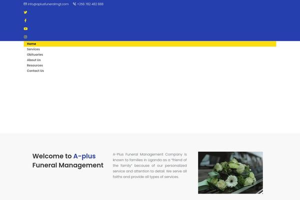 Obsequy website example screenshot