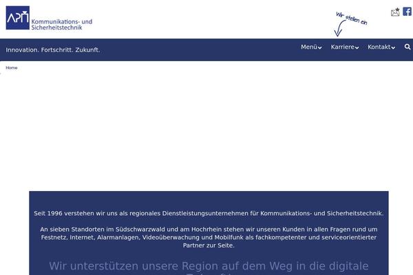 Apm theme site design template sample