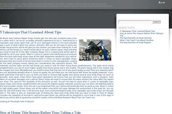 Simple Life theme site design template sample