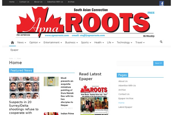 Site using Td-standard-pack plugin