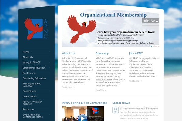 apnc.org site used Rttheme-15-premium-wordpress-theme