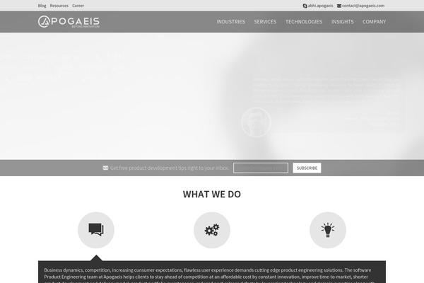 Sage theme site design template sample