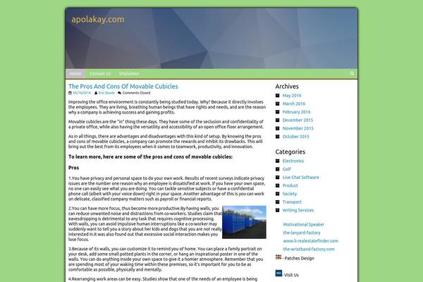Barista theme site design template sample