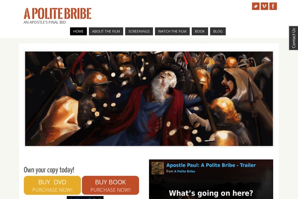 Parabola theme site design template sample