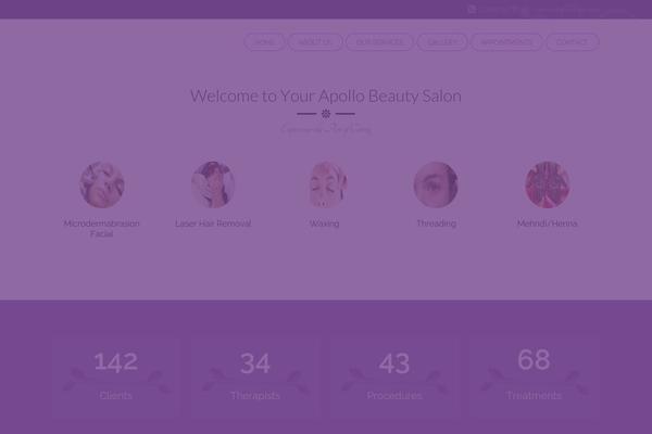 Spa Lab theme site design template sample
