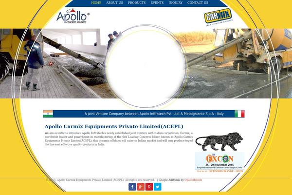 Apollo theme site design template sample