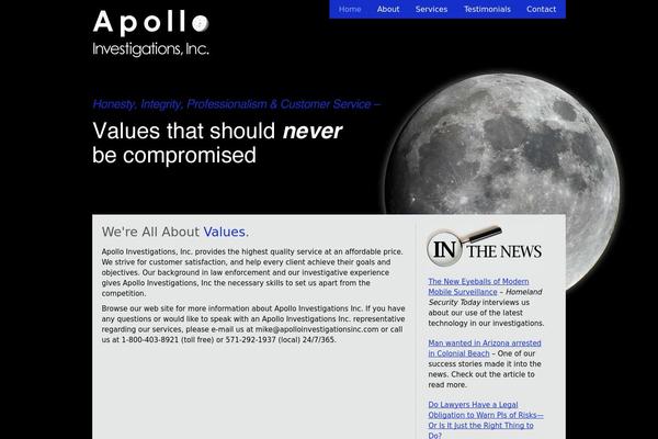 Apollo theme site design template sample