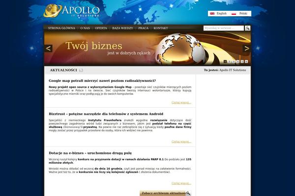 Apollo theme site design template sample