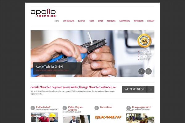 Apollo theme site design template sample