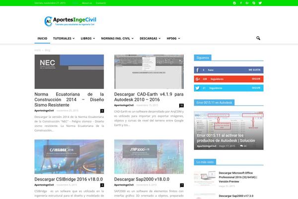 Newspaper theme site design template sample
