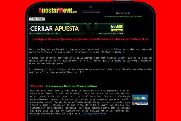 apostarmovil.org site used Disenomovilwp