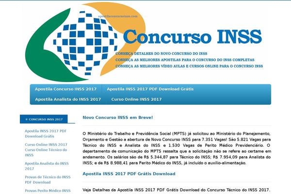 apostilaconcursoinss.com site used Stargazer