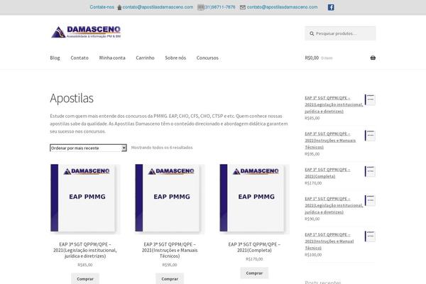 Storefront theme site design template sample