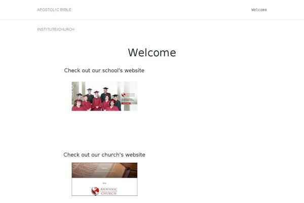 apostolic.org site used Restful