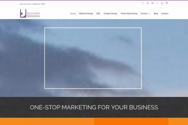 Apostrophe theme site design template sample